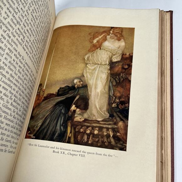 Le Morte Darthur 1927 Rare First One-Volume Edition - Hardcover Book King Arthur - Picture 12 of 12